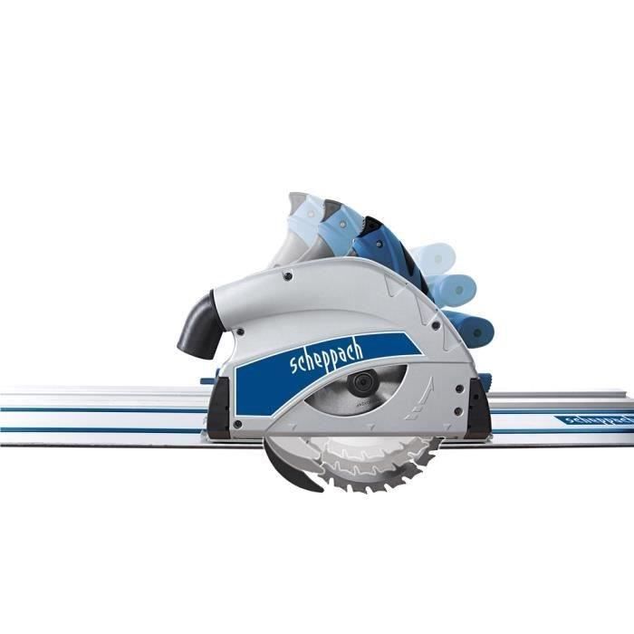 Scheppach PL55 plunge saw - 1200 W - 160 mm blade - 2 x 700 mm rails - anti-tipping