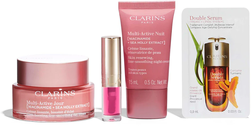 Conjunto de presente Clarins Multi-Active para a temporada de festas