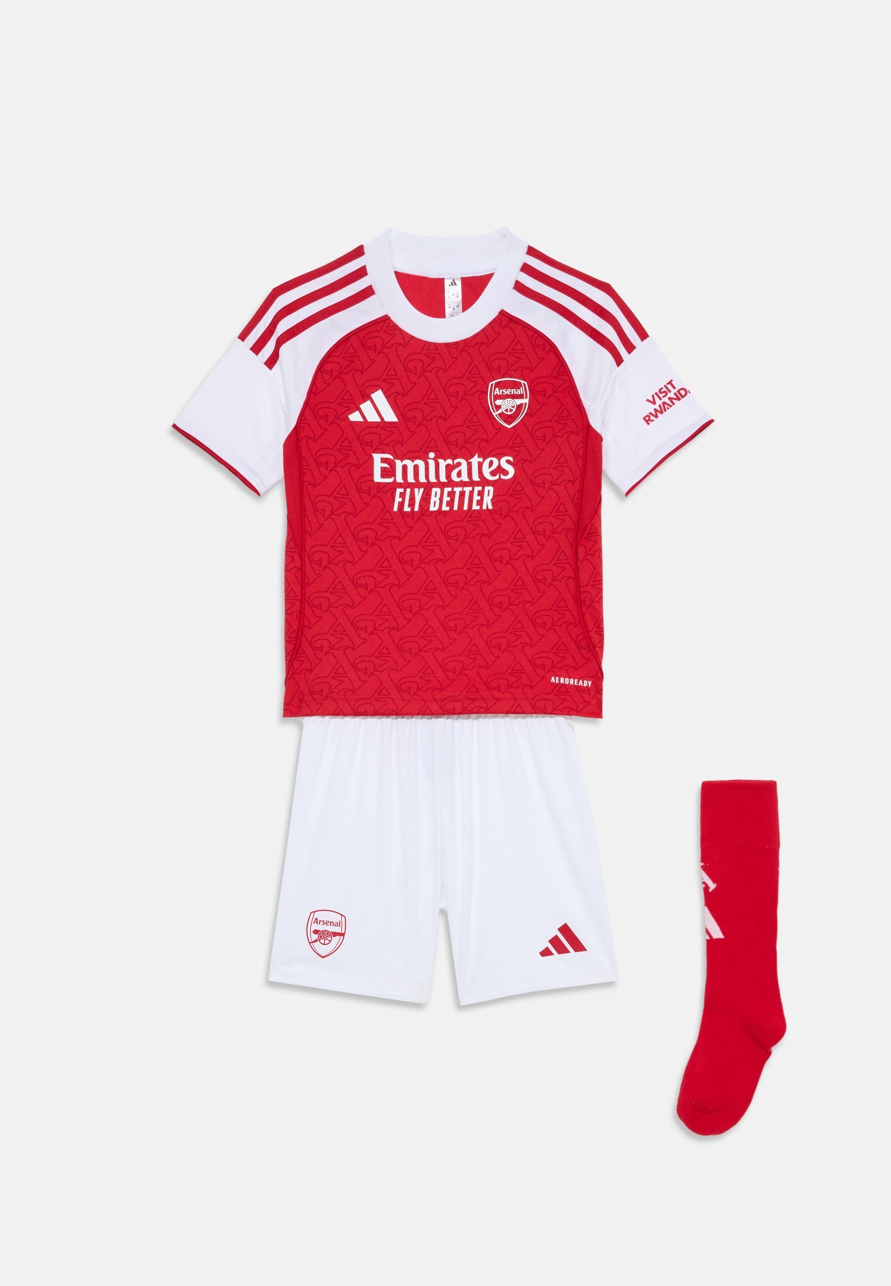 adidas Performance ARSENAL FC HOME KIDS SET UNISEX - Jalkapallopaita - better scarlet/valkoinen