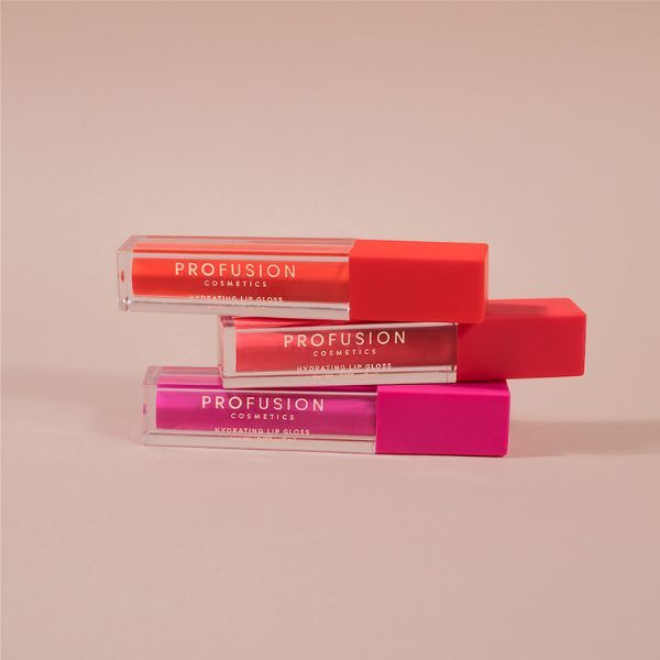 Brillo labial de alto brillo Profusion Cosmetics Lip Trio - Tonos brillantes