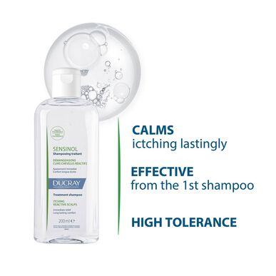 Ducray Sensinol Itching Reactive Scalps Beroligende sjampo for sensitiv hodebunn 400 ml