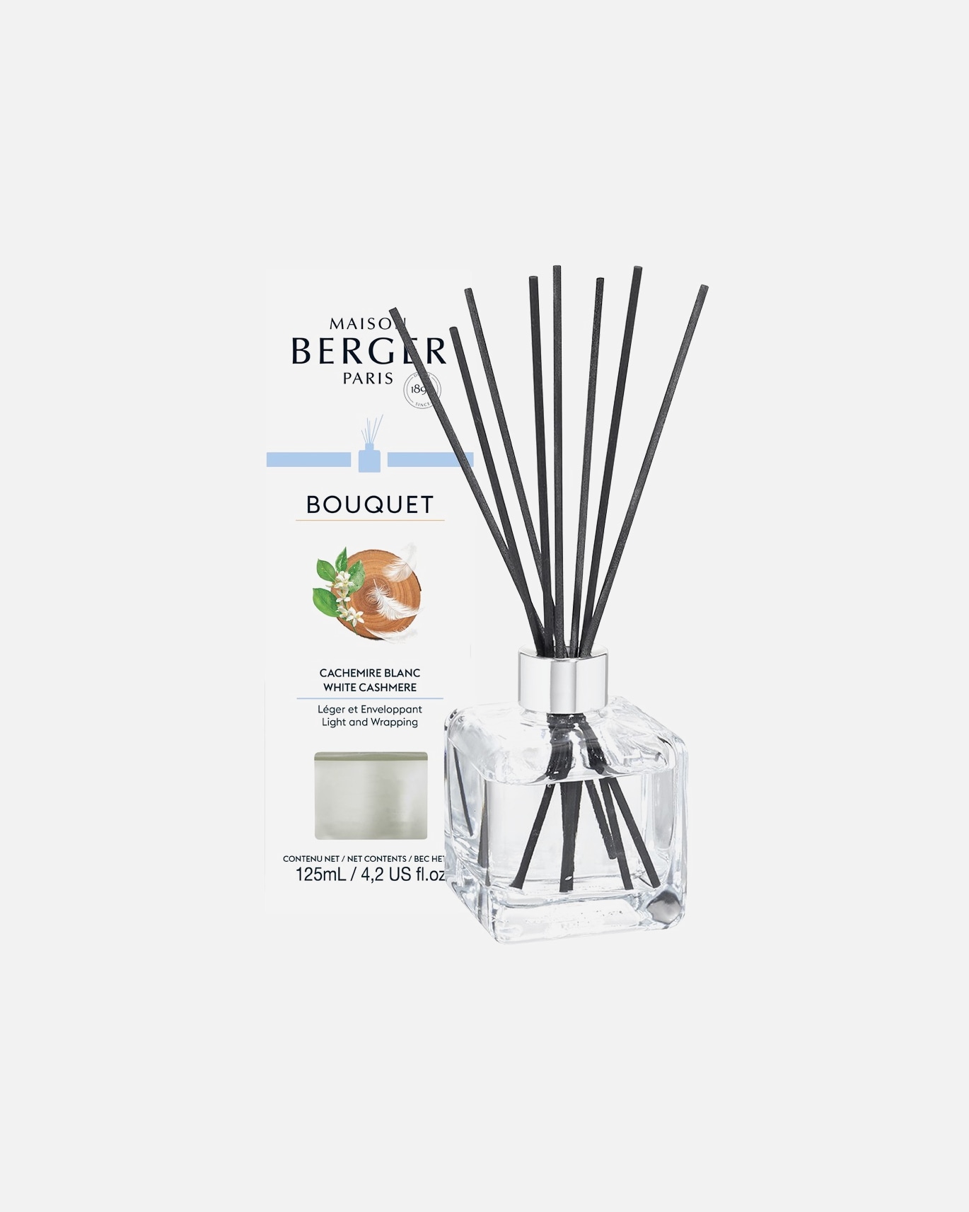 Maison Berger BOUQUET GLAÇON TRANSPARENT CACHEMIRE BLANC