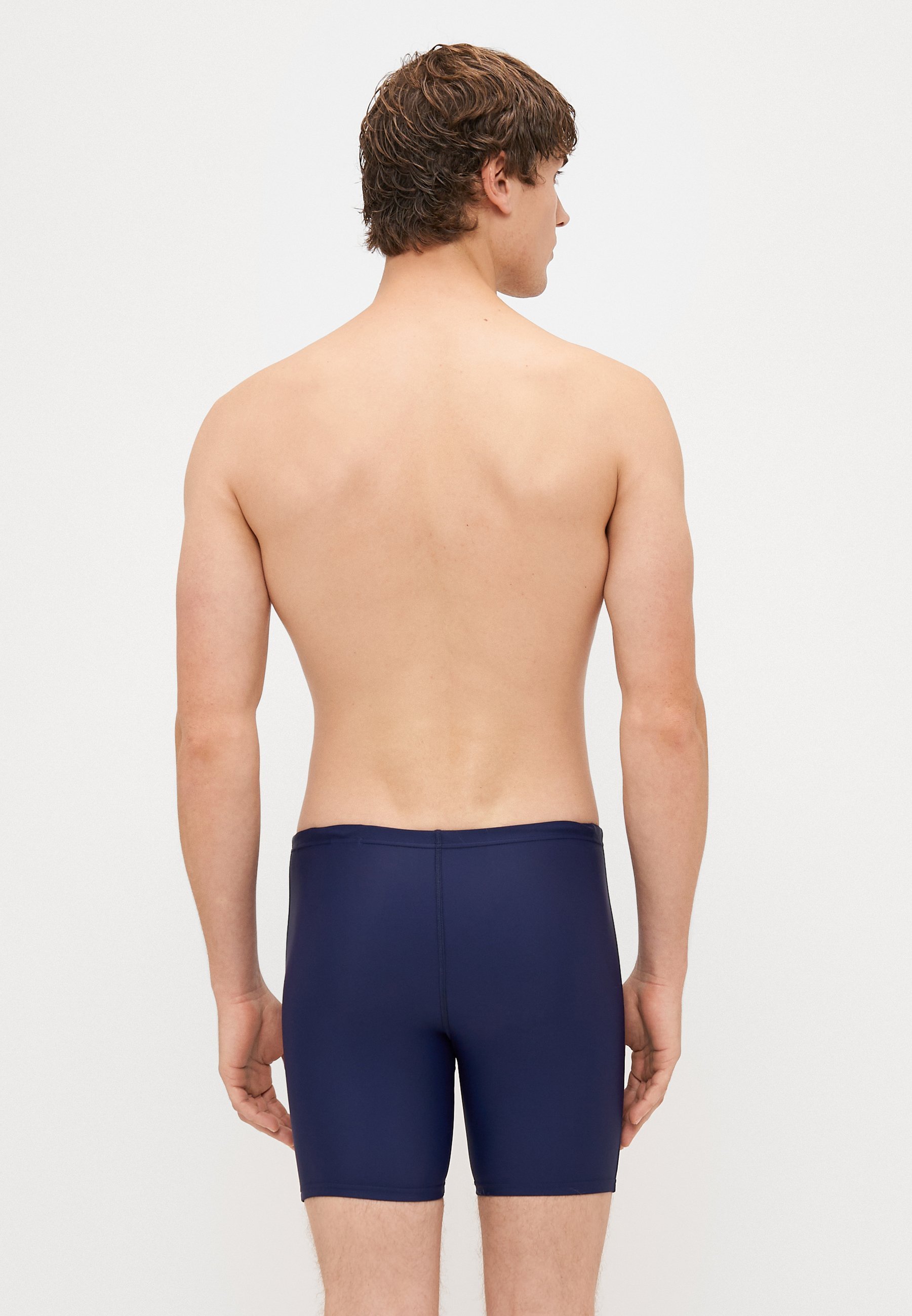 Costume da bagno Speedo MENS DUO LOGO PRINT MID JAMMER - blu navy/azzurro zucchero