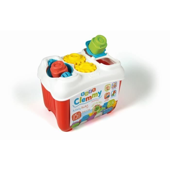 Juguete de actividades Clemmy - Clementoni - Cesta con 15 cubos y actividades mecánicas