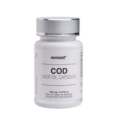 EFPBiotek Vitamintilskud Torskelevertran 70 kapsler 70 kapsler