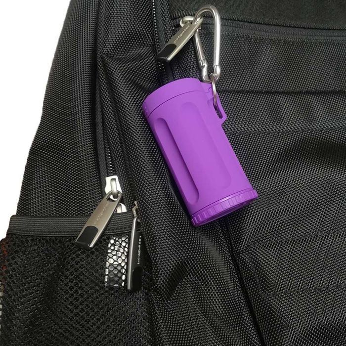 Cenicero portátil de plástico para coche, portavasos para cigarrillos, accesorios para fumadores, color morado.