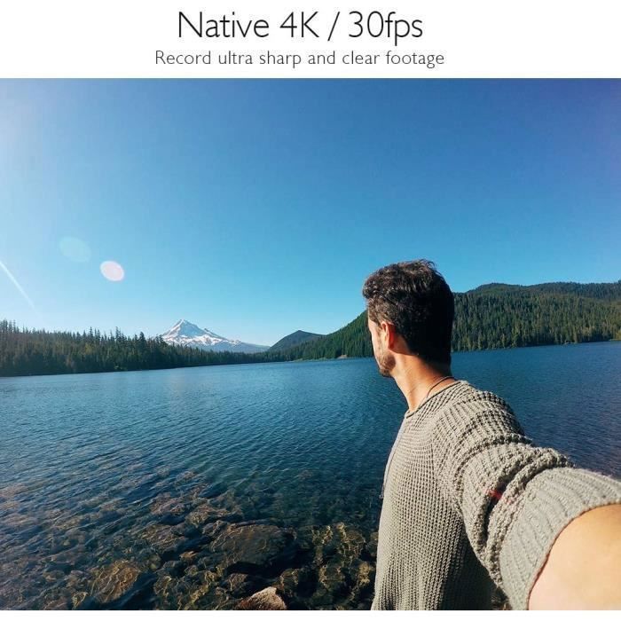 Caméra Sport AKASO V50X Etanche 4k 20 Millions pixels Avec 32Go Carte mémoire Noir