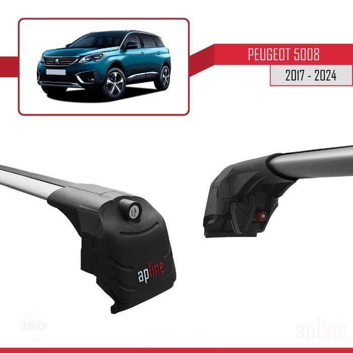 Barras de techo ACE-2 para Peugeot 5008 2017-2024 - Gris