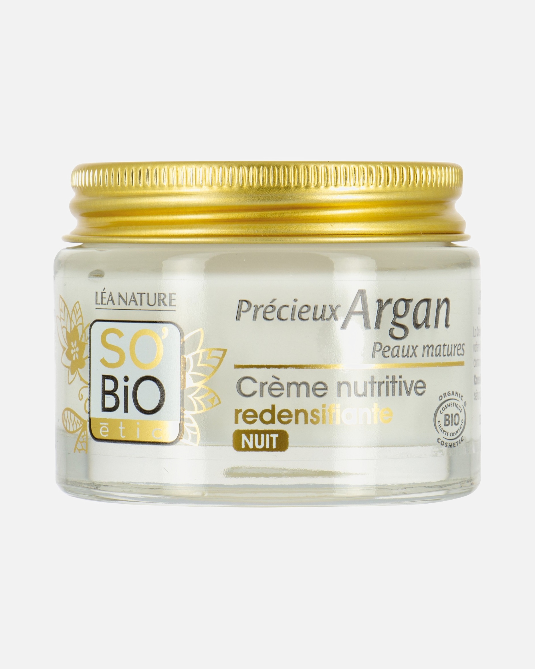 SO BiO étic Crème nutritive redensifiante nuit, Précieux Argan Peaux Matures