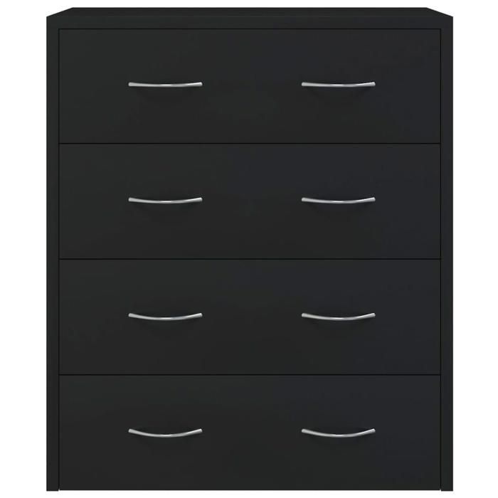 Mobile contenitore CLOUD, cassettiera, credenza con 4 cassetti, 60x30,5x71 cm, nero, CHYNEW9431775