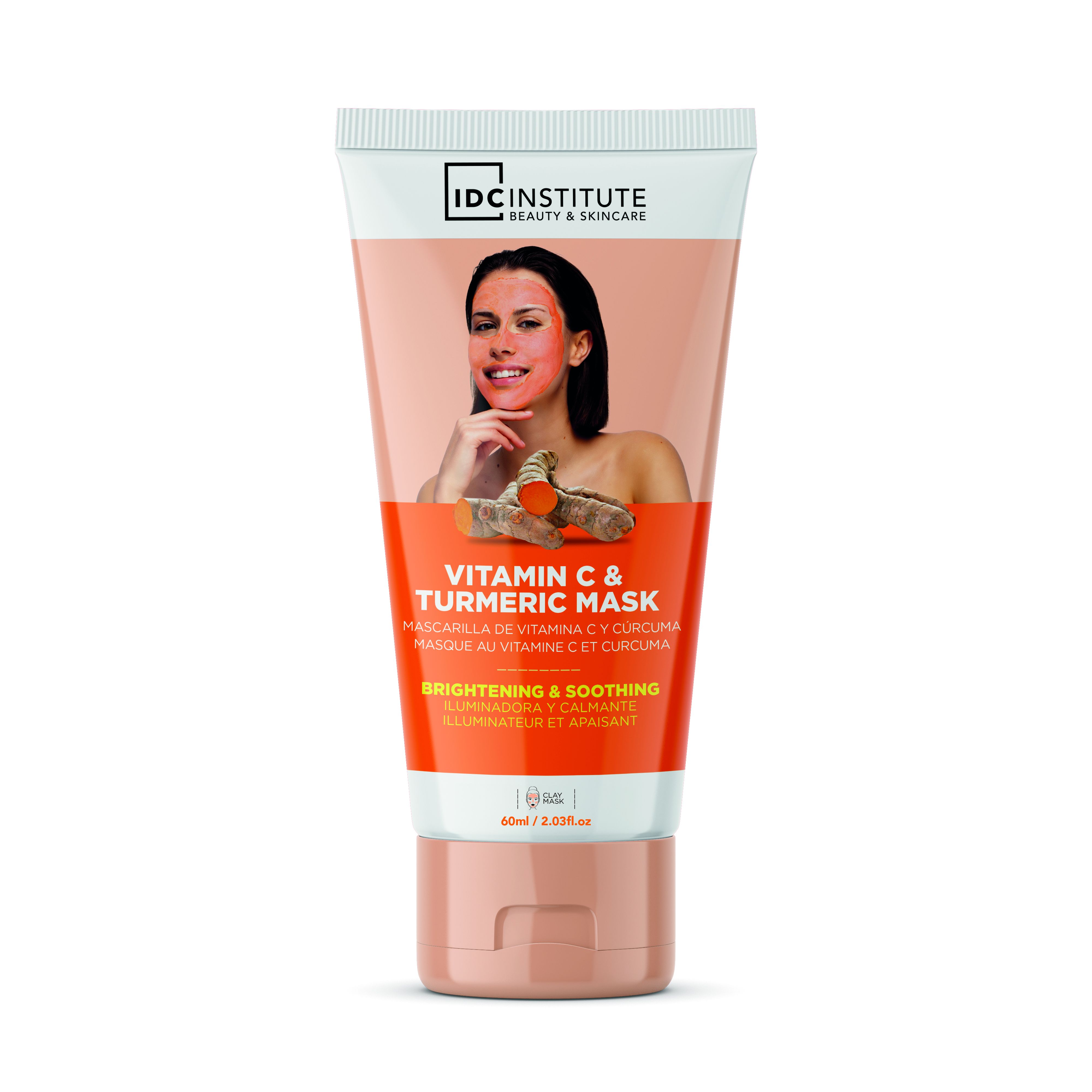 Глинена маска за лице са витамином Ц и куркумом Козметика за лице