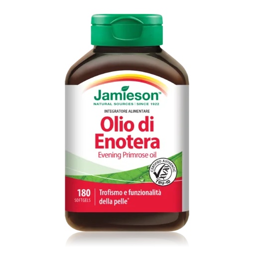 JAMIESON Huile d'onagre Jamieson 180 capsules molles Trophisme et fonction cutanée