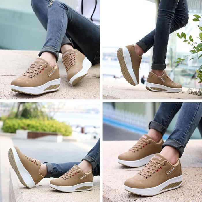 Baskets Femmes - MOBIGARLAN - Chaussures - WXN338- Sport - Café- Running de Course- Outdoor Fitness Gym