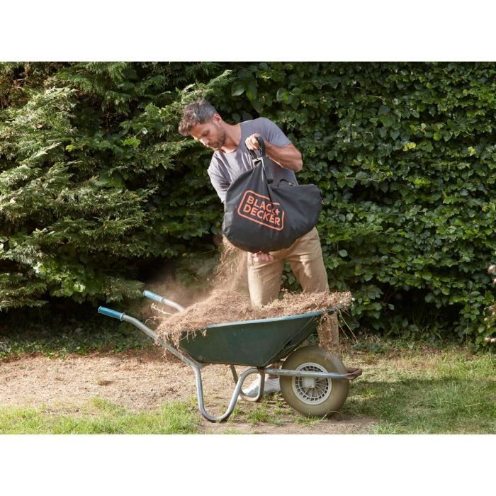 BLACK+DECKER Cordless Blower Vacuum Shredder - BCBLV3625L1-QW - 36V - With 36V Battery - 45L Bag