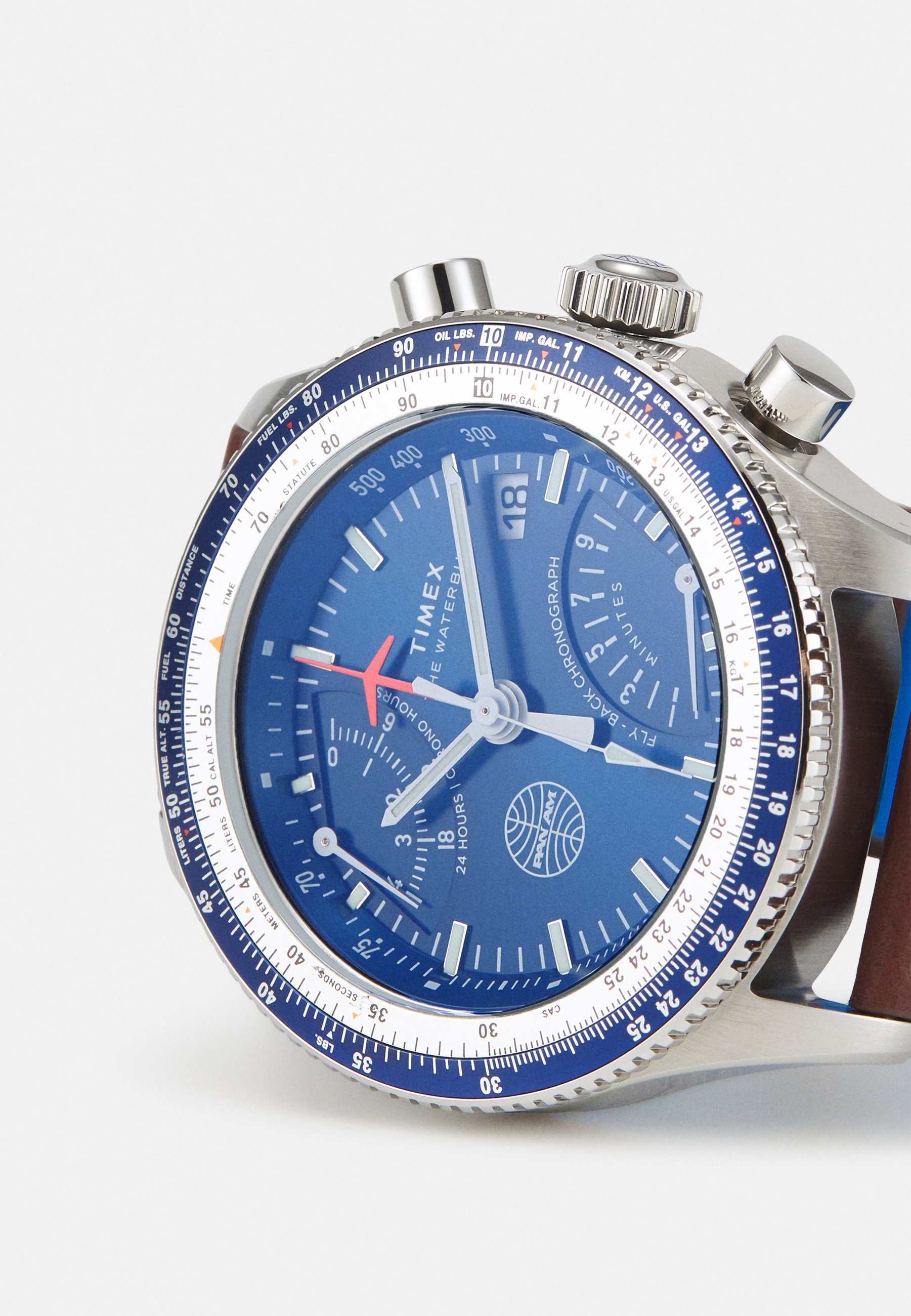 Timex PAN AM WATERBURY FLY BACK - Chronograafhorloge - bruin