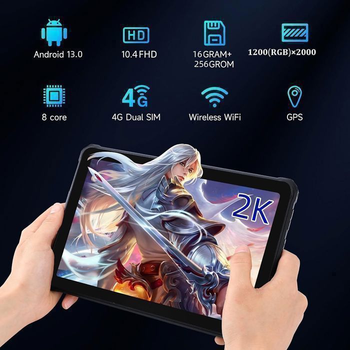 Tablette Robuste HOTWAV R6 Pro 8Go + 128Go 10.4
