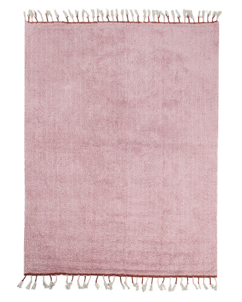 Dywan bawełniany 140x200 cm różowy