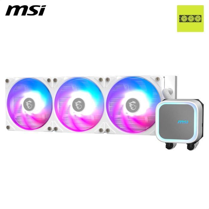 MSI – MAG CORELIQUID A13 360 – Wasserkühlungs-Kits – 120 x 120 x 25 mm – Weiß
