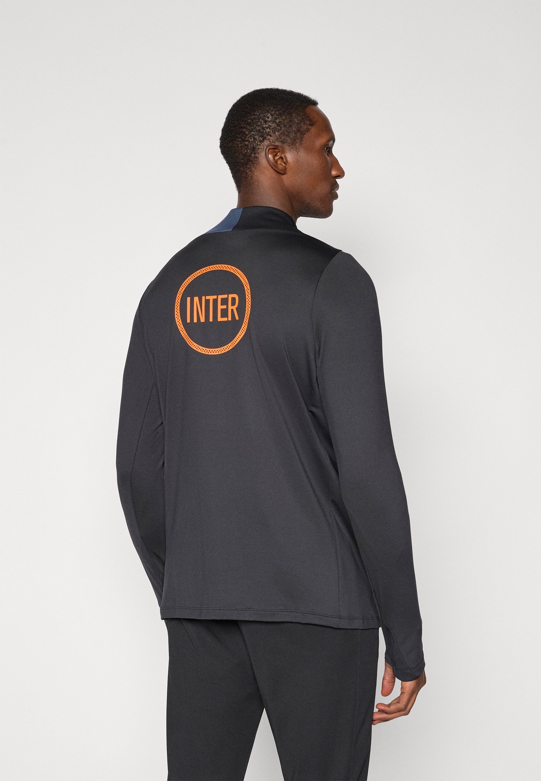 Nike Performance INTER MNK DF STRK DRLLTOP K 3R - Keepersshirt - zwart/donkerblauw/veiligheidsoranje