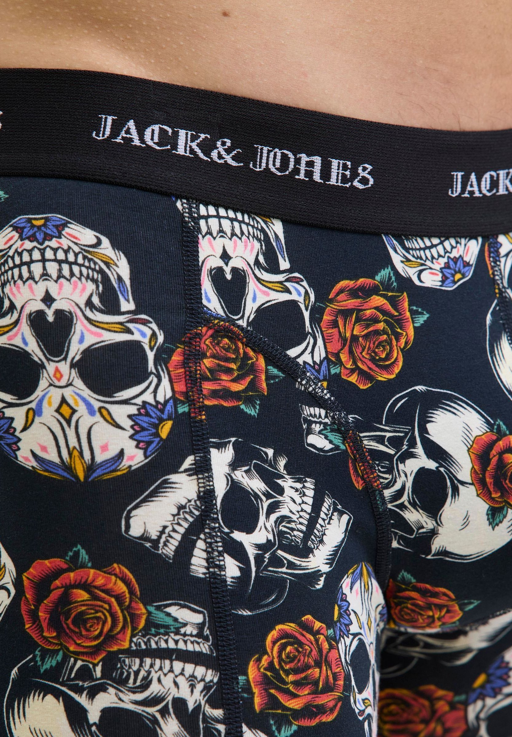 Jack & Jones JACMURPHY SKULL 10-PACK - Trunks - titan pack black titan rococco red tibetan red black black black black