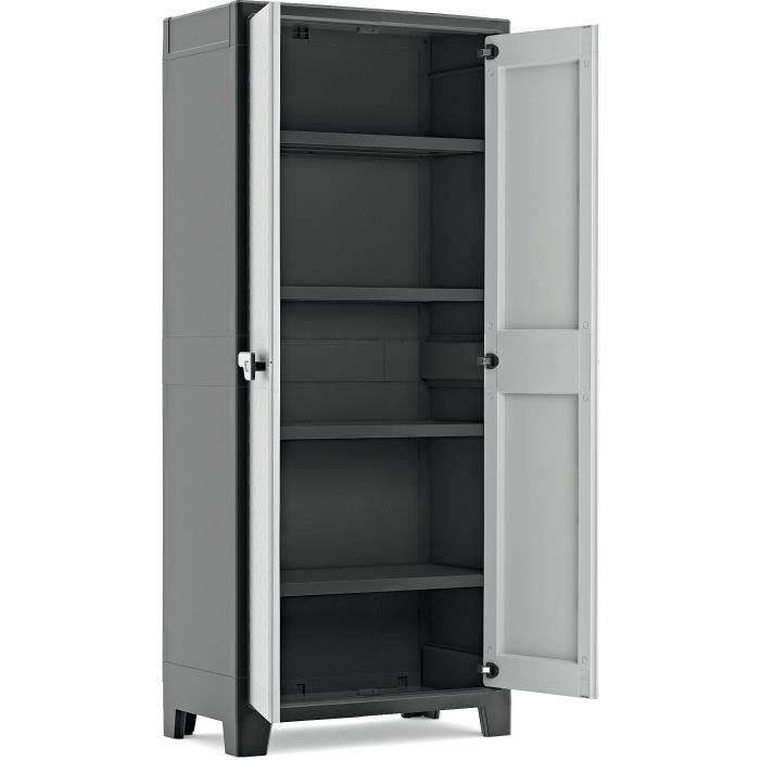 Tall cabinet - KETER - TITAN - 44 x 80 x 182 cm - Grey