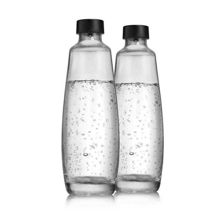 Bouteilles en verre - SodaStream - DUO - Lot de 2 - 1L - Compatibles lave vaisselle