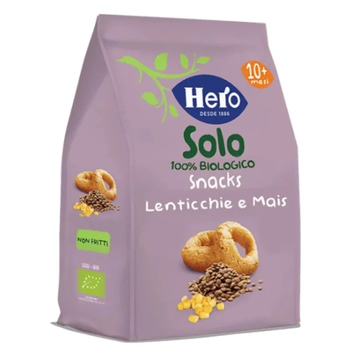 HERO SOLO Hero Solo Snack linzen maïs 100% biologisch 50 g gezonde snack