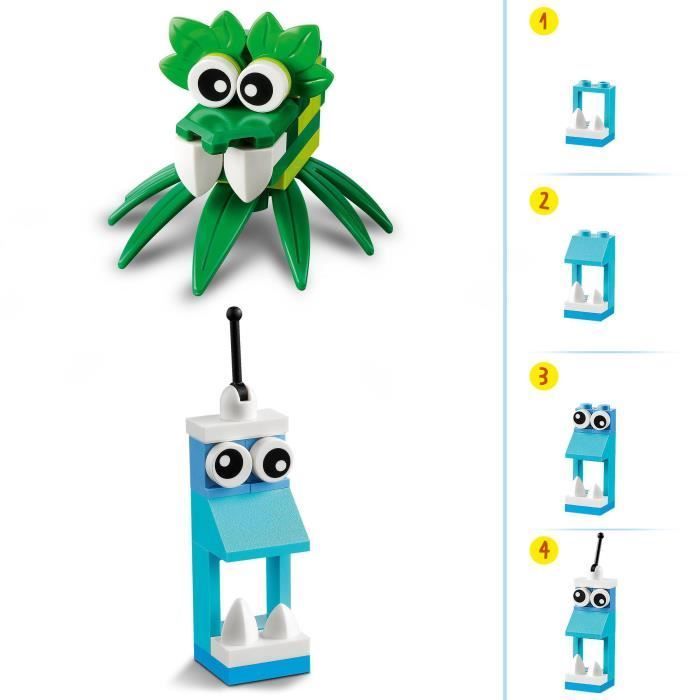 LEGO® 11017 Klassieke Creatieve Monsters, Bouwdoos, 5 Mini-Monster Bouwspeelgoed, Leeftijd 4 jaar en ouder