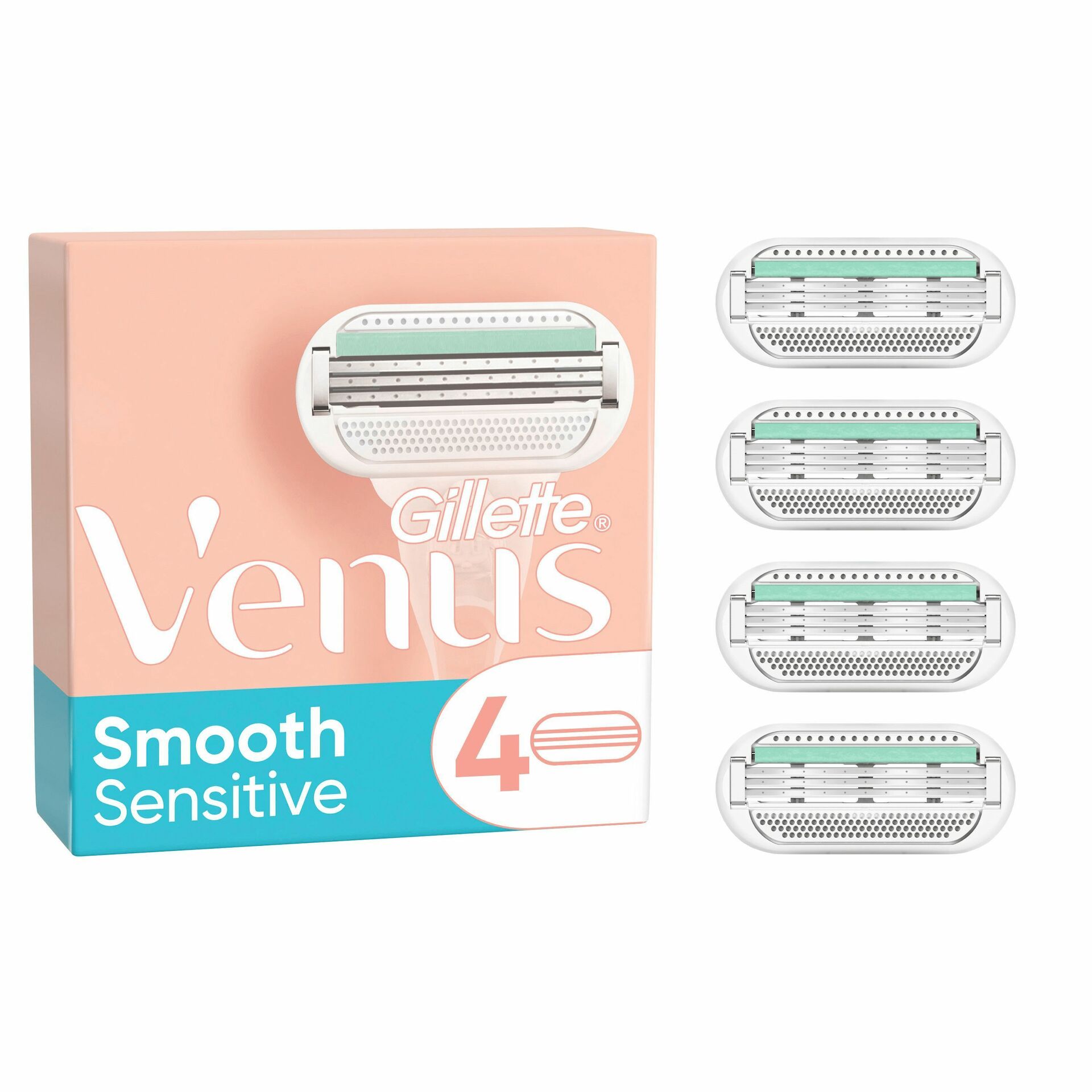 Lame de ras Smooth Sensitive, pachet de 4 - Venus