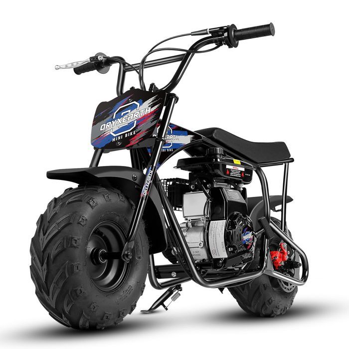 ORYXEARTH Mini Moto 105CC - Motocicleta Junior de 4 tiempos - Para - Versión negra y azul - Motor de gasolina