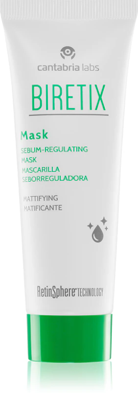 Máscara de limpeza Biretix Treat Mask para regulação da oleosidade.