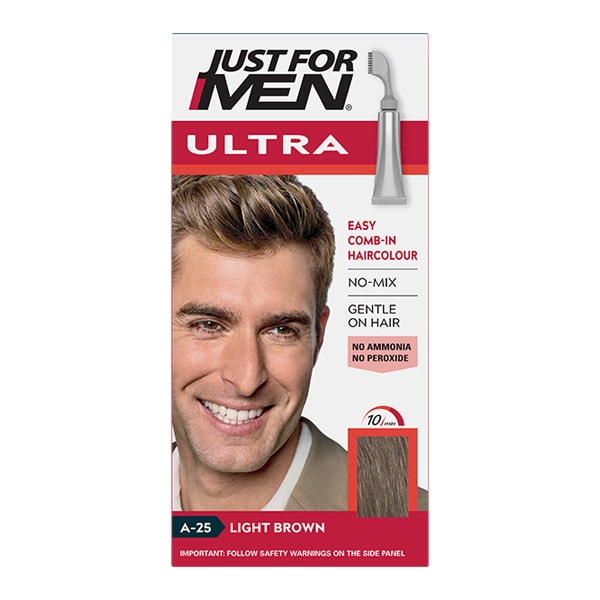 Just For Men Ultra -hiusväri A25 Vaaleanruskea | Lahjoja isälle | Superdrug
