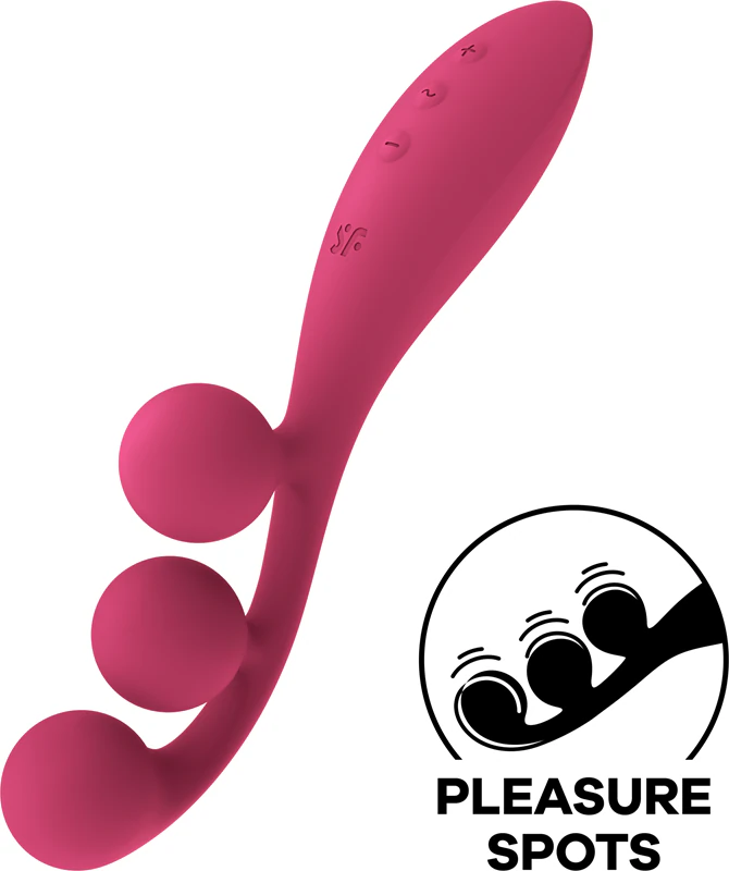 Vibrador Satisfyer Tri Ball 1 com estimulador clitoriano