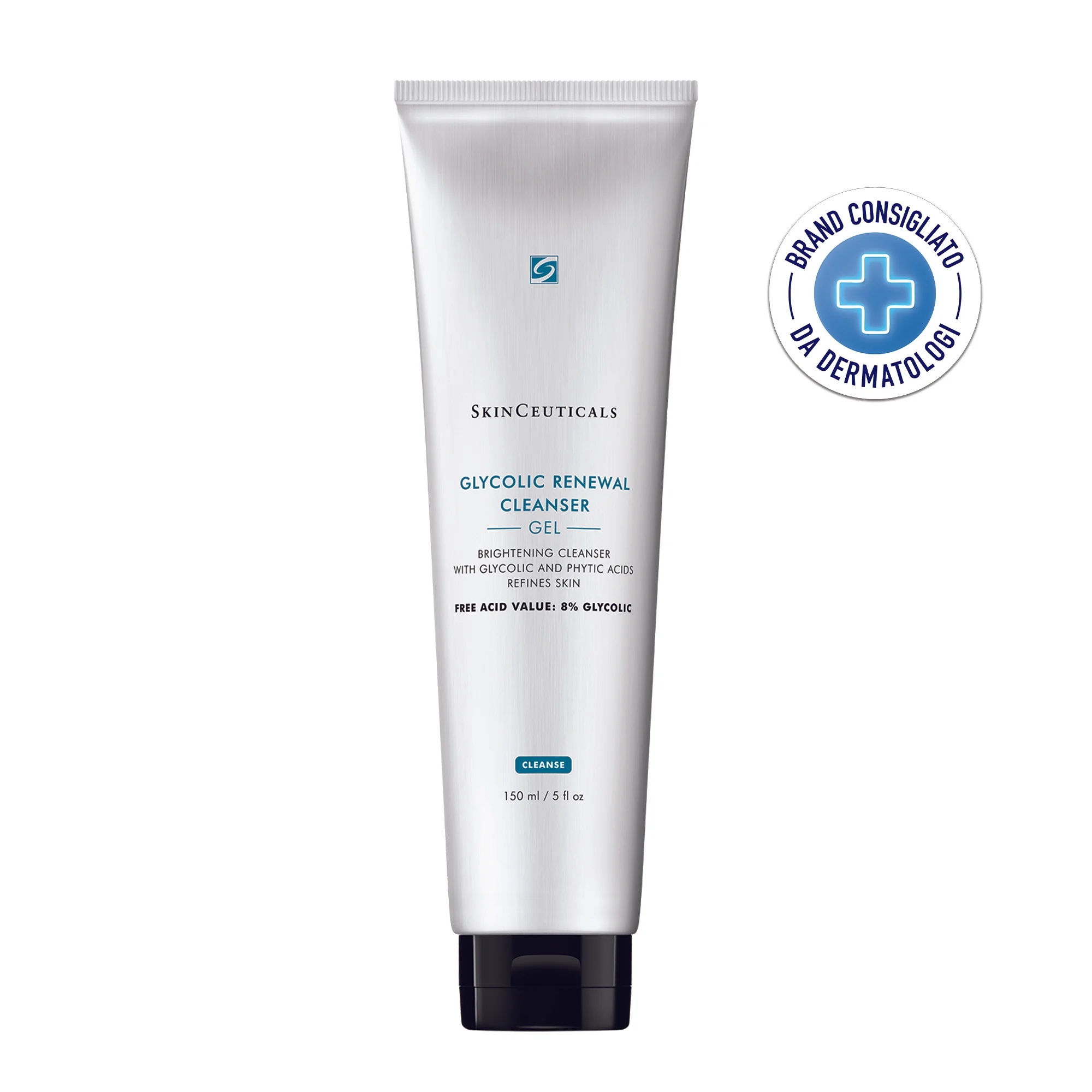 SKINCEUTICALS Gel de Limpeza Renovador com Ácido Glicólico Skinceuticals 150 ml Gel de limpeza esfoliante com ácido glicólico para renovação e luminosidade da pele