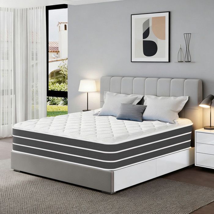 Matelas - YIDATONG - RIV018 - 140x190 cm - 30 cm épaisseur - 10 zones mémoire de forme & ressorts ensachés