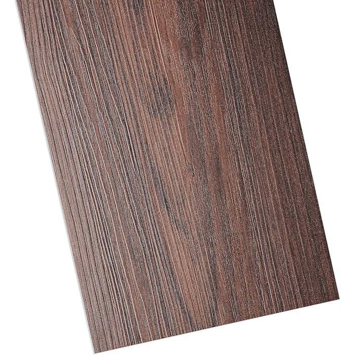 16 baldosas adhesivas de PVC para suelo, acabado madera de caoba, 90x15cm, suelo de parquet, suelo adhesivo para baño, escaleras, rollo de suelo de linóleo, 16 baldosas de PVC para suelo