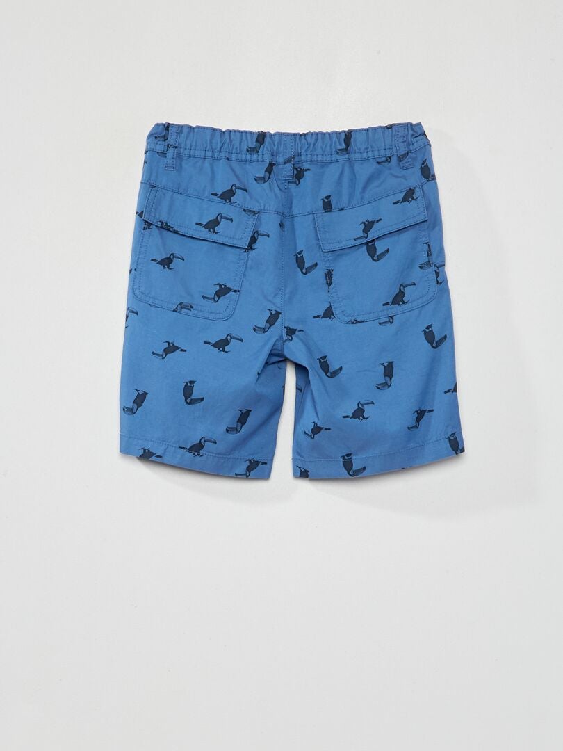 Pantalones cortos chinos tipo bermuda - AZUL