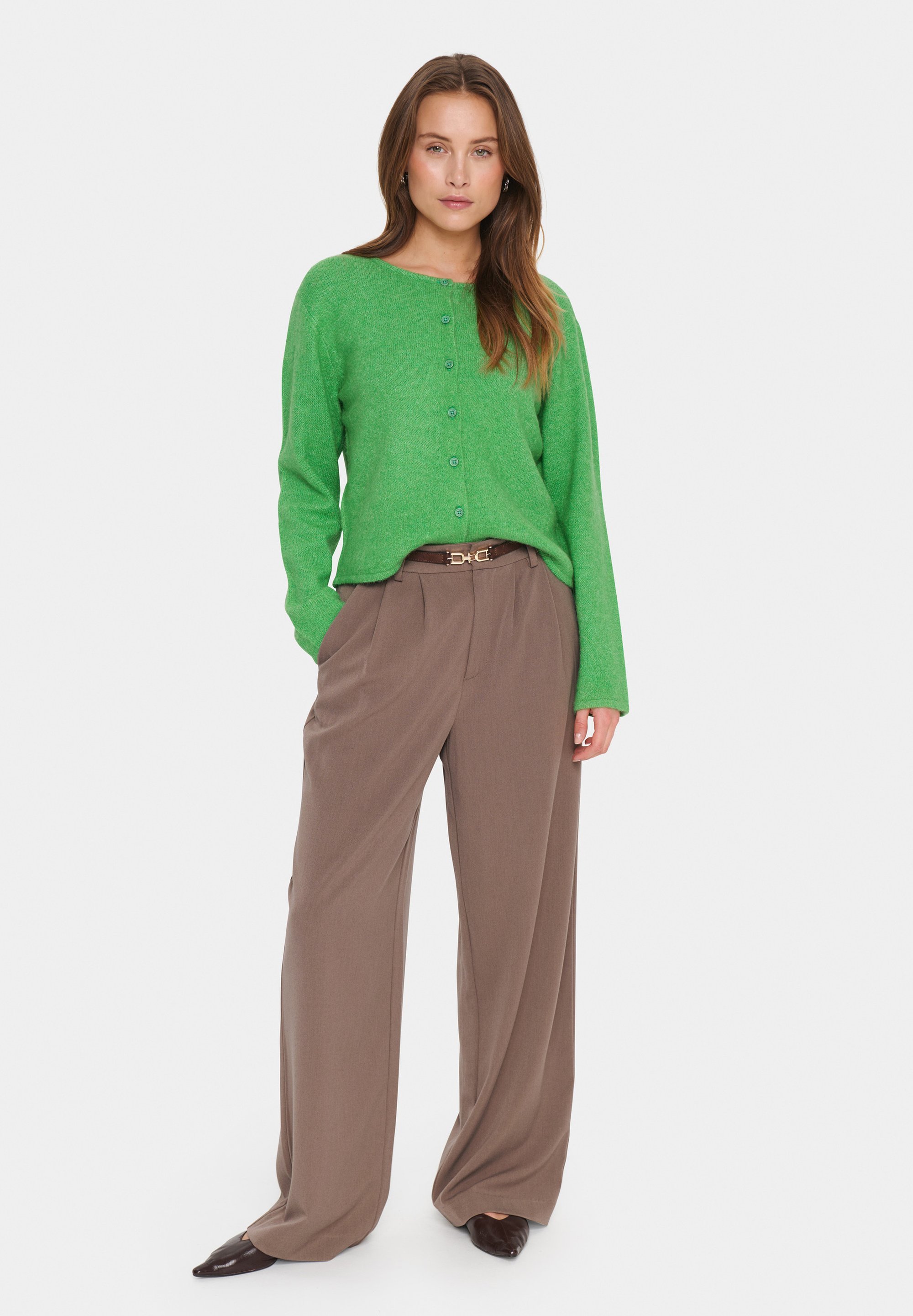 Saint Tropez LARNA - Cardigan - greenbriar