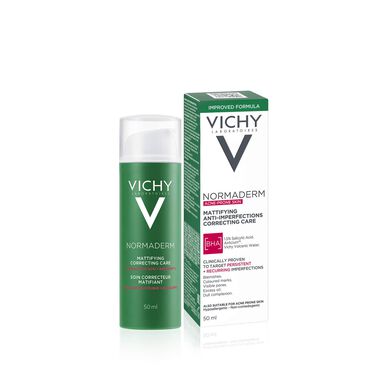 Vichy Normaderm Mattifying Correcting Care Mattifying Epätäydellisyyksiä ehkäisevä voide rasvaiselle iholle 50 ml 50 ml