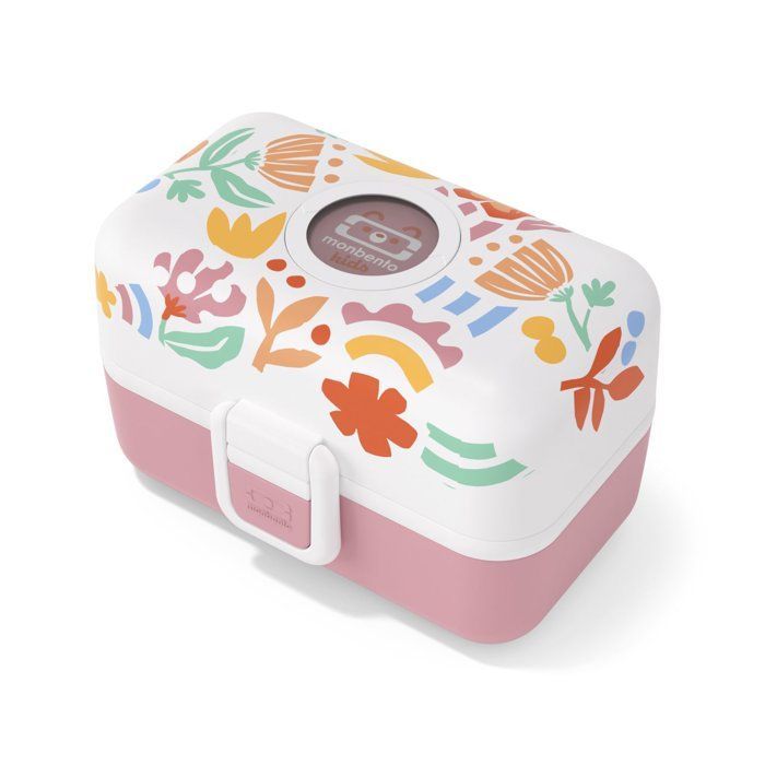 Children's Lunch Box - MONBENTO - 3 Compartments - BPA Free - MB Tresor Papercut
