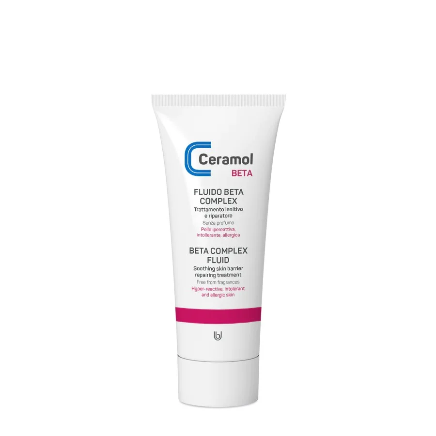 Ceramol BETA FLUIDO BETA COMPLEX - Tratt.viso 24 ore lenitiva, Trattamento Riparatore, Crema Corpo