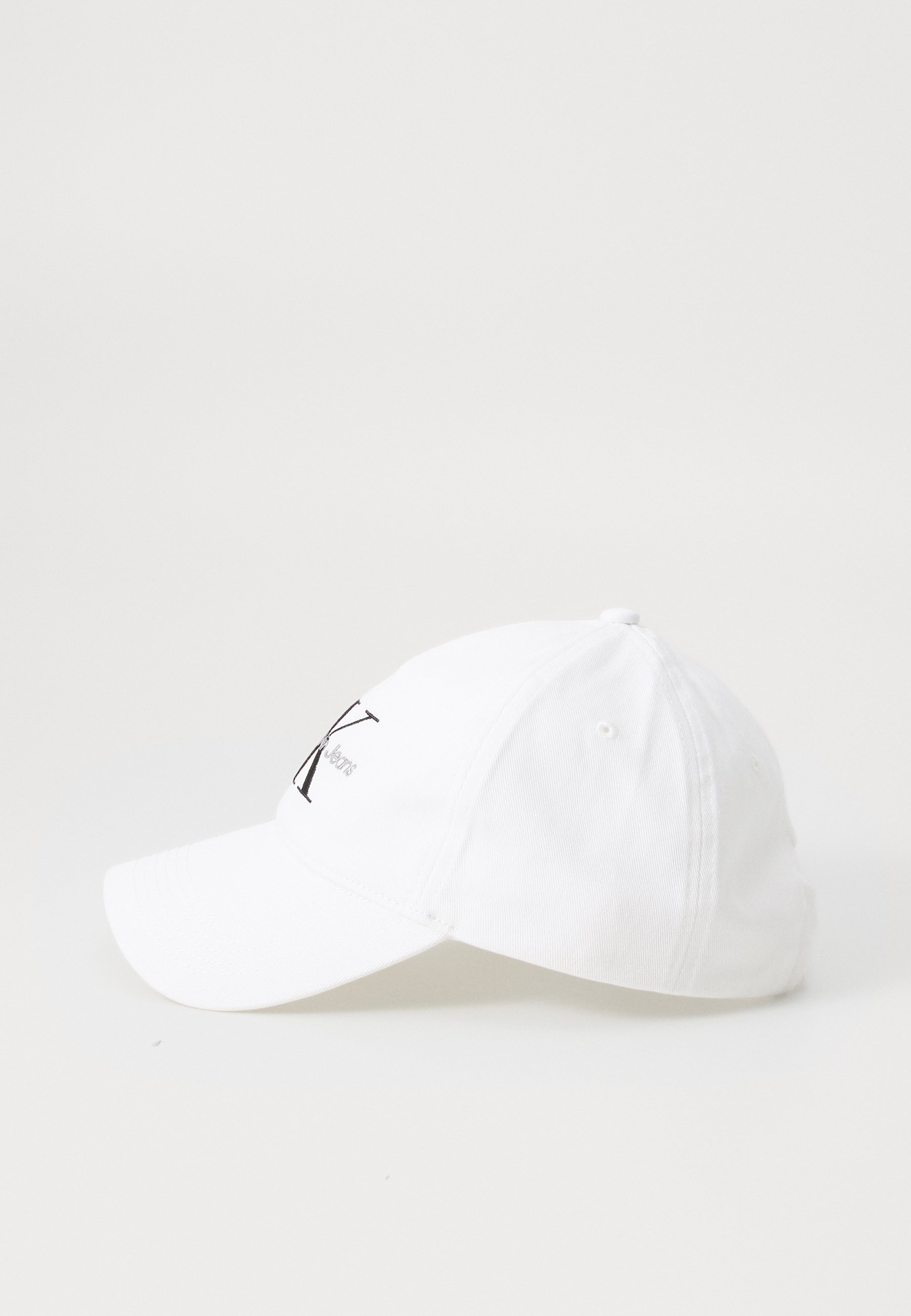 Calvin Klein MONOLOGO GEBORDUURDE BASEBALL - Cap - helder wit