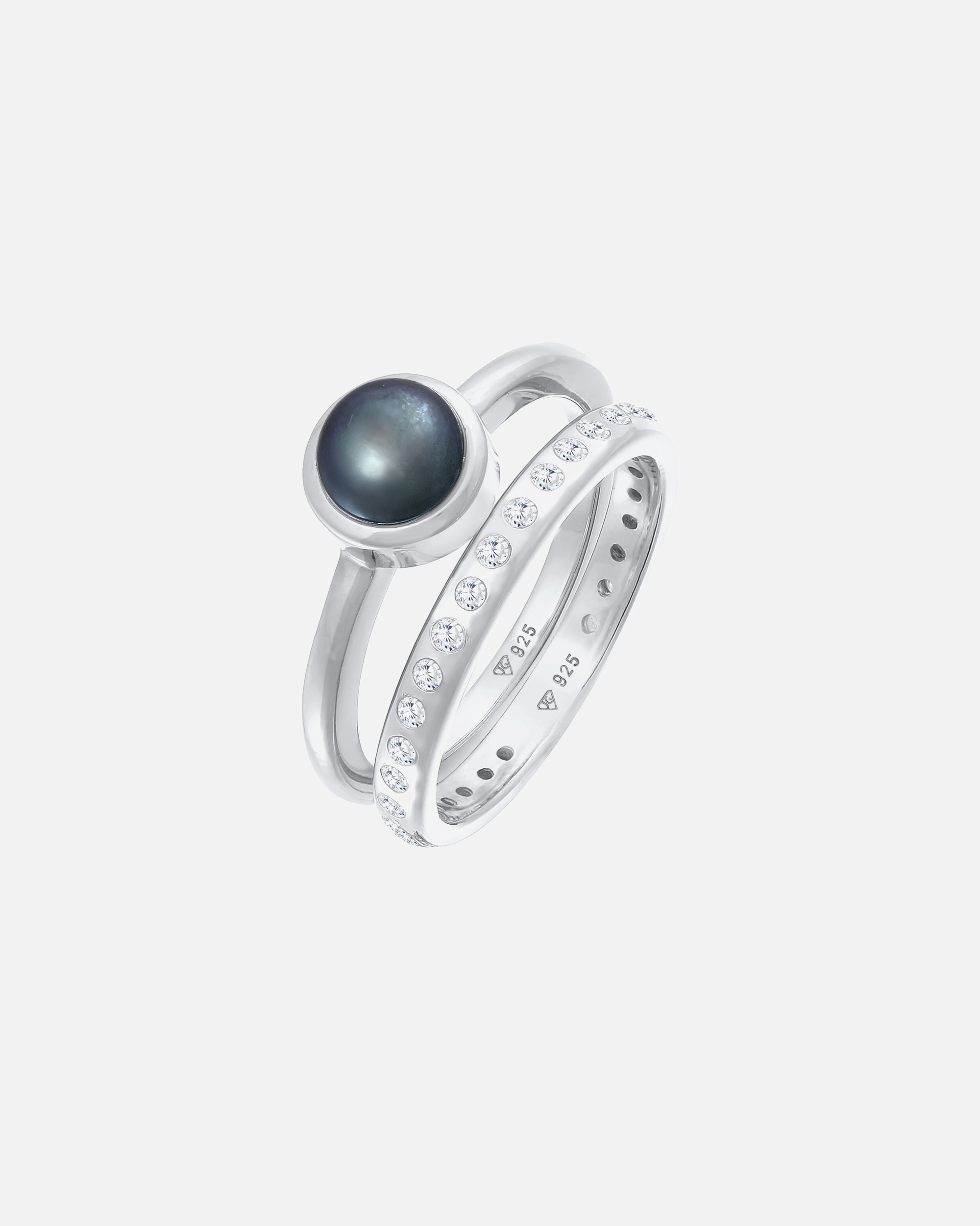 Nenalina Femmes perle Eternity Lot de 2 avec Perle de Culture d'Eau Douce en argent sterling 925