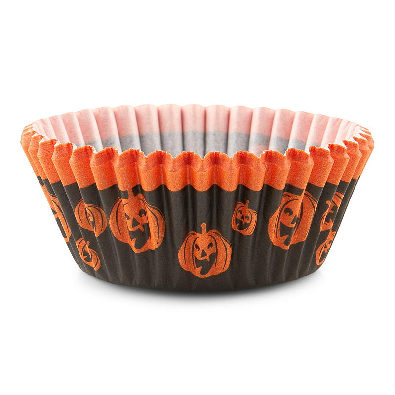 Moule à muffins Cuisine, paquet de 50, diamètre 11 cm, avec lien, sur le thème d'Halloween