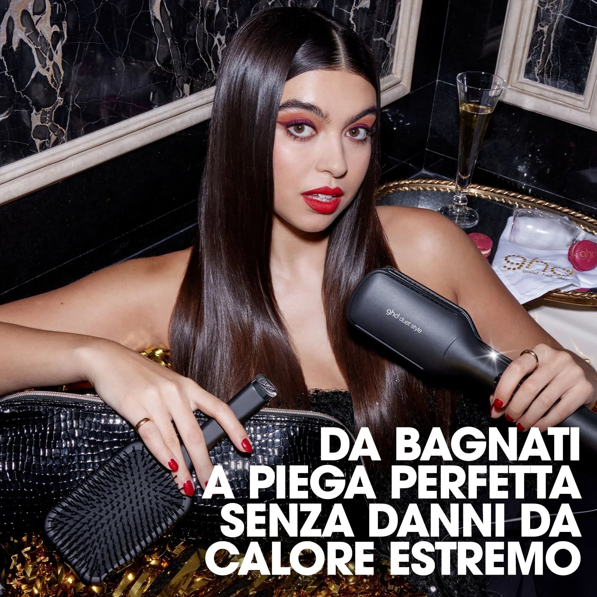Hot Air Styler ghd duet style Gift Set - piastra asciugacapelli professionale + paddle brush - Cofanetti per Capelli, Piastra Capelli, Spazzole