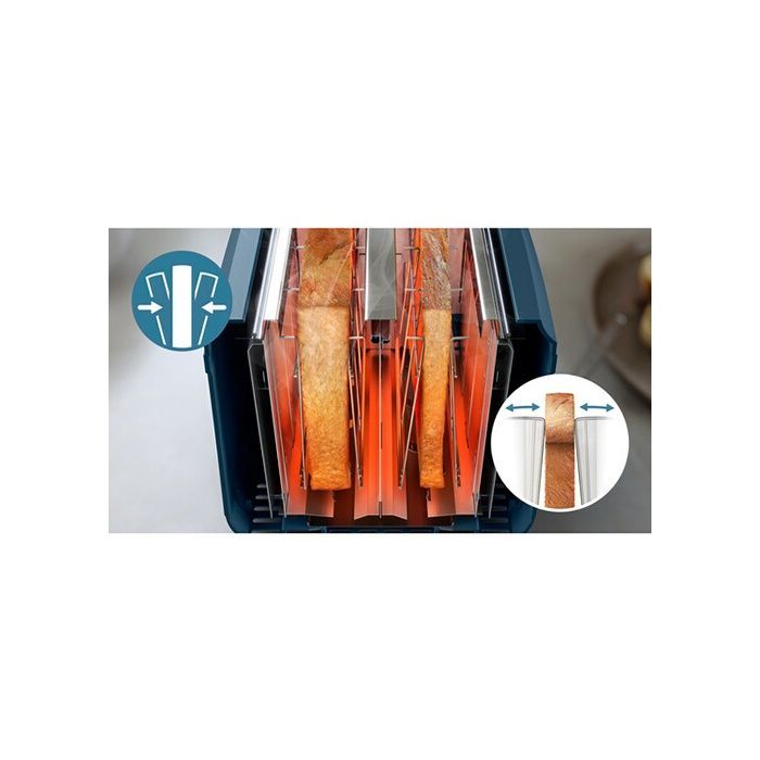 Tostapane Philips HD2511/70 XL a 2 fette, 900W, blu