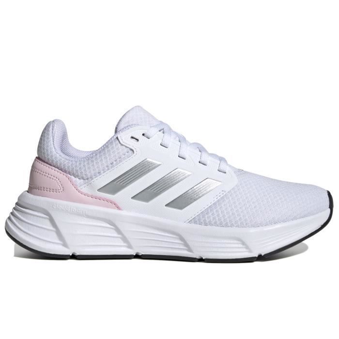 Zapatillas de running ADIDAS Galaxy 6 W para mujer - Blancas - Sintéticas - Con cordones - Planas