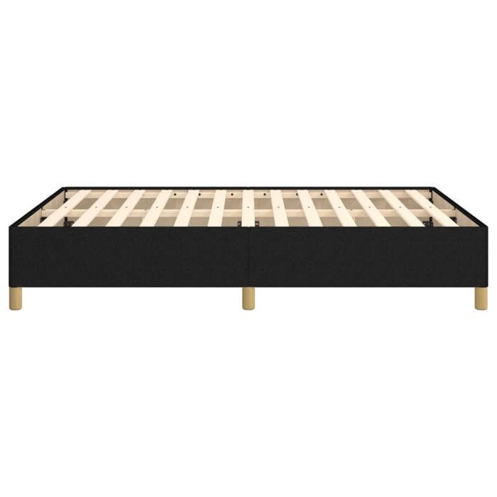 Estructura de cama vidaXL con somier de láminas, cama tapizada, estructura de láminas, cama doble para adultos, muebles de dormitorio, color negro, 140x190 cm, 347159