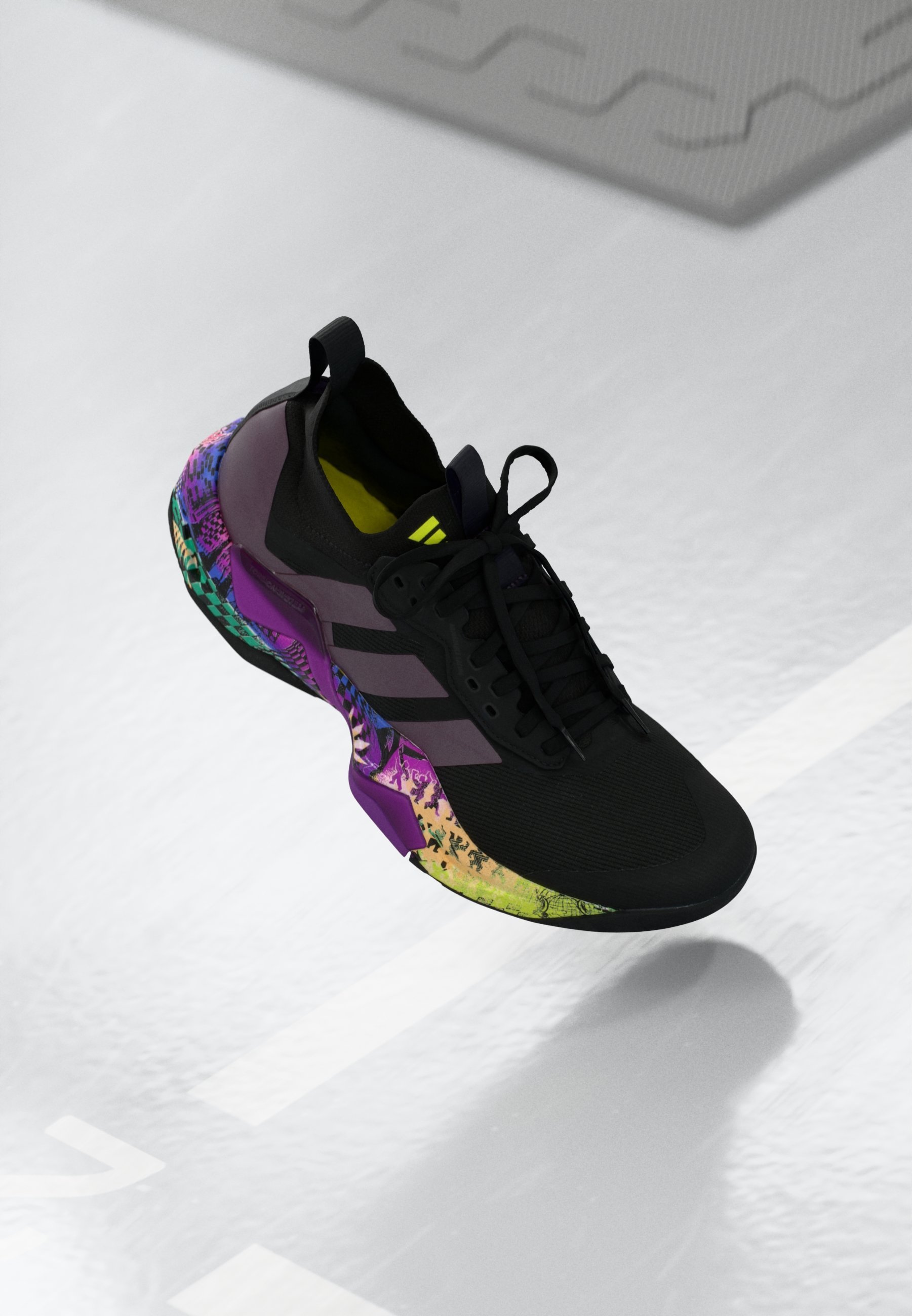 adidas Performance X JEREMY SCOTT PRIDE RAPIDMOVE ADV - Trainingsschoen - core black/aurora metallic/acid yellow