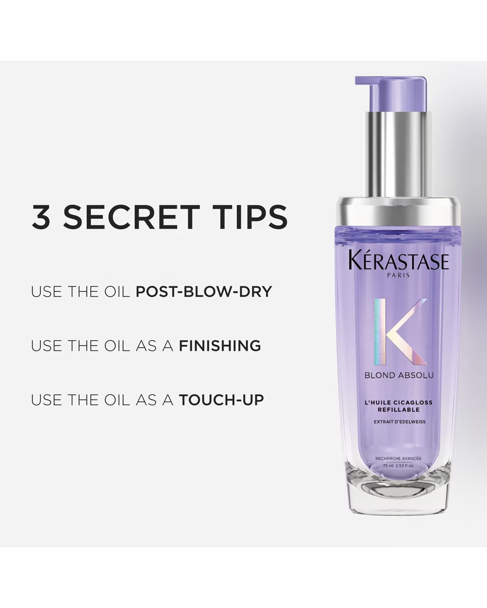 Ulei de păr reparator KÉRASTASE Blond Absolu L'Huile Cicagloss - pentru păr decolorat și blond